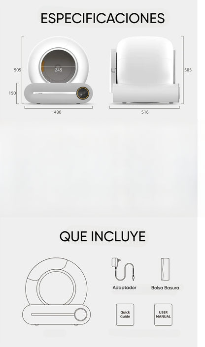 Arenero inteligente 65L