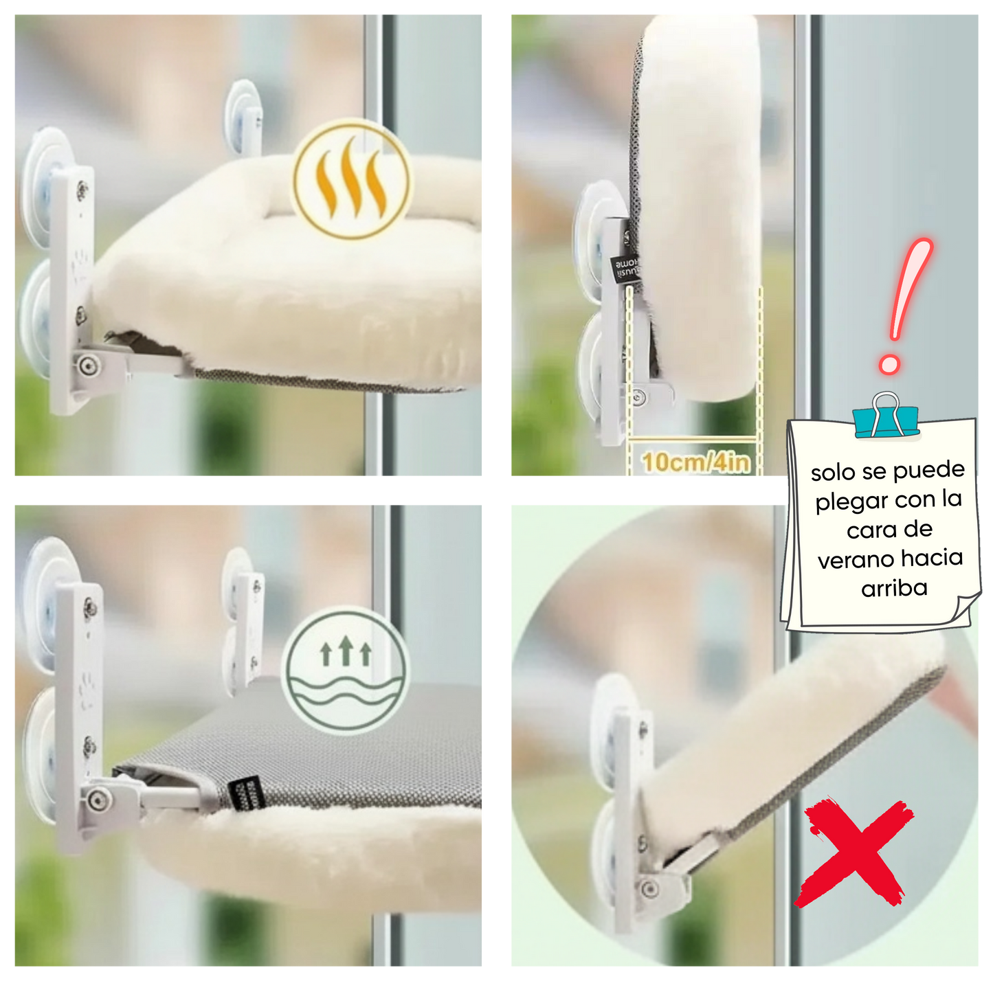 Cama ventana para gatos