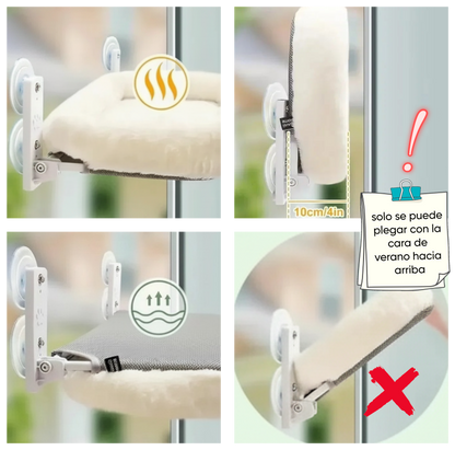 Cama ventana para gatos