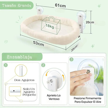 Cama ventana para gatos