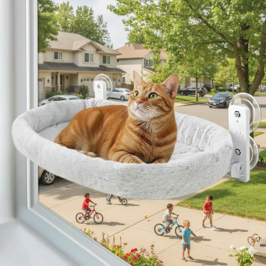 Cama ventana para gatos